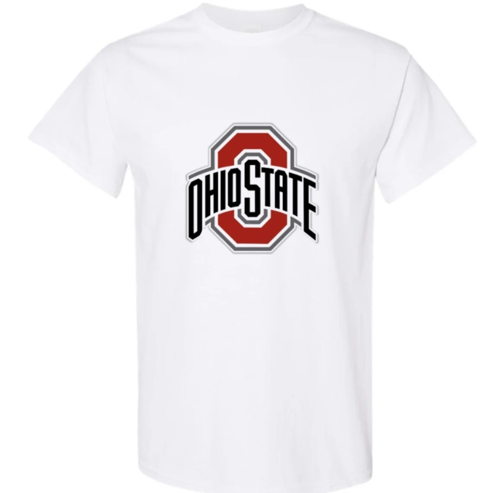 Ohio State Buckeyes OSU Logo white T-shirt Size XL